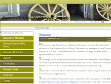 Tablet Screenshot of boonecountyhistoricalsociety.org